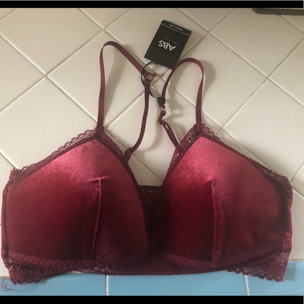 ABS velvet bralette